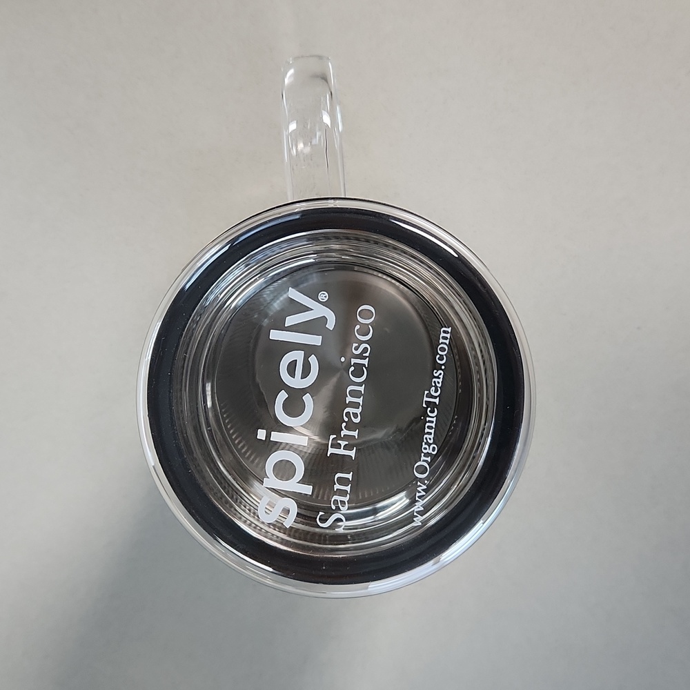 Spicely Organics Glass Tea Set - Cup Strainer with Lid **NEW - Picture 2 of 4